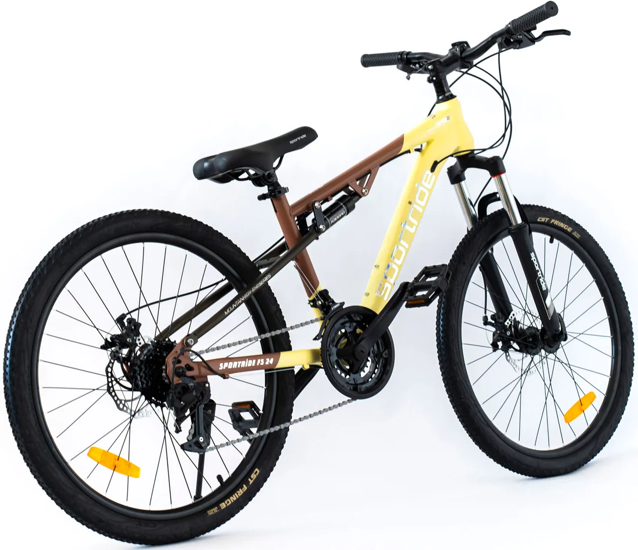 Велосипед SPORTRIDE FS 24 (24 ск., рост OS) бежевый