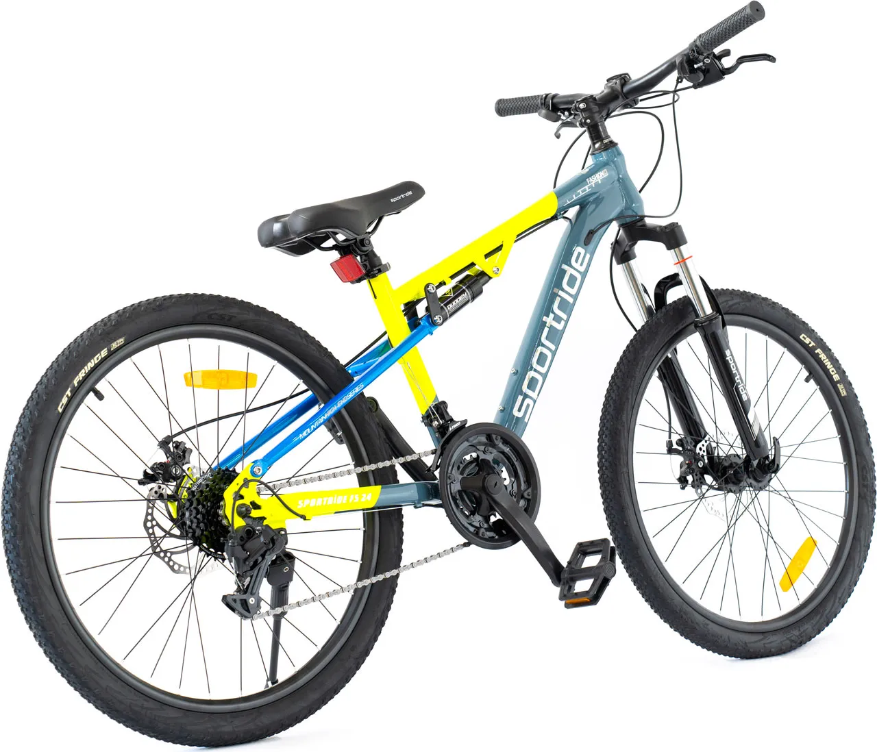 Велосипед SPORTRIDE FS 24 (24 ск., рост OS) серый